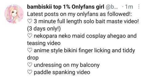 bambiskiii OnlyFans Leaks 2025